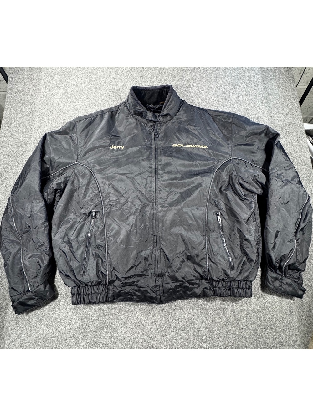 90s Honda Goldwing Motorcycle Jacket 2-in-1 Black XL